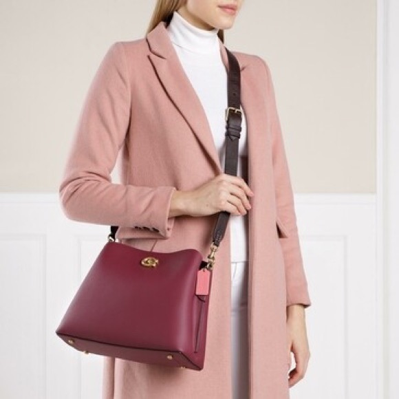 Coach Willow Shoulder Bag In Colorblock - Picture 5 of 14